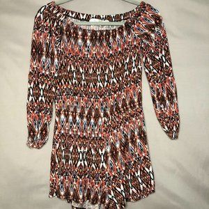 RD Style- Multicolored Romper- Size M